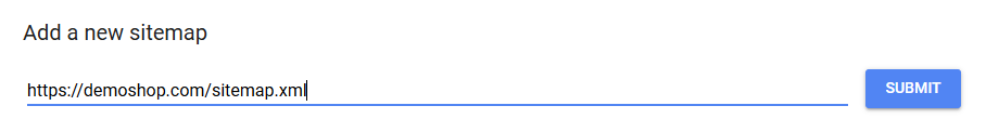 Adding sitemap within Google Search Console service